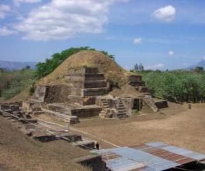 yapboz Arkeolojik Site Joya de Ceren, El Salvador.